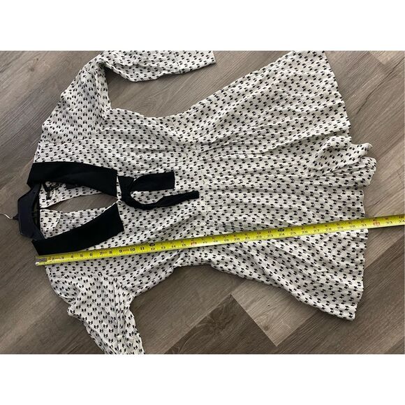 MAJE NWT Istel Bow-Print Jumpsuit - Ecru, Size Maje 40 / US Large, MSRP $375 - Picture 4 of 16